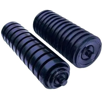 Acessórios de transportadores de cinturão de mineração de borracha de impacto de rolos idler absorventes de choque